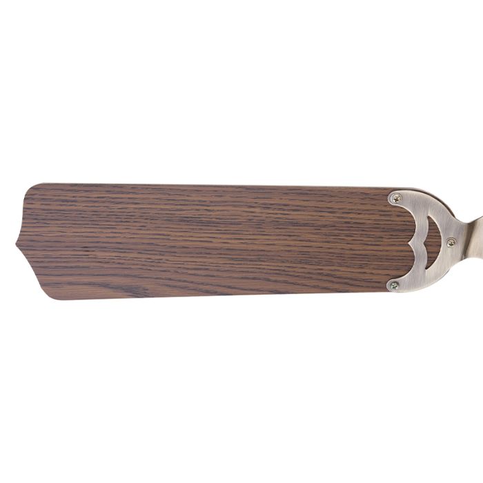 Ventilateur de plafond marron en acier inoxydable, Henza, avec interrupteur à tirette