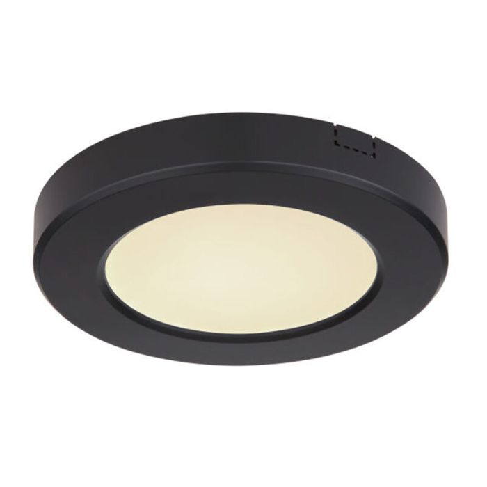 Lampe plafond noire en plastique, Cage, 6W, couleur réglable LED
