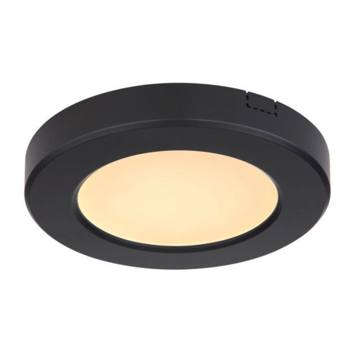 Lampe plafond noire en plastique, Cage, 6W, couleur réglable LED