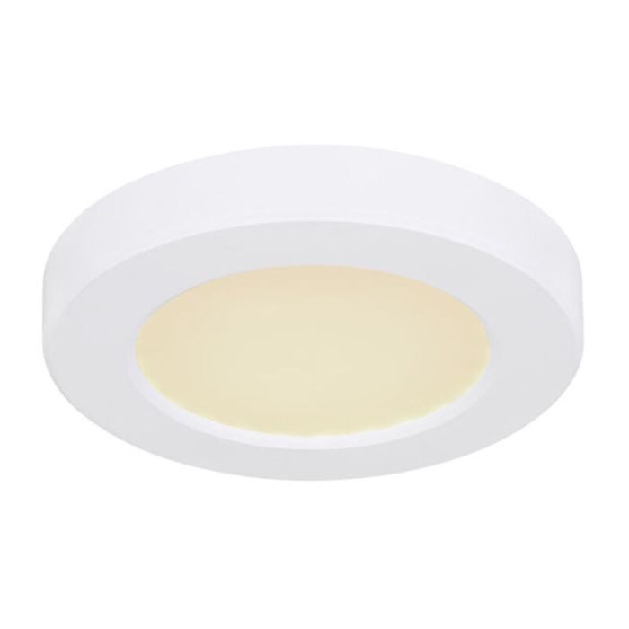 Lampe plafond blanche en plastique, Cage, 6W, couleur réglable LED