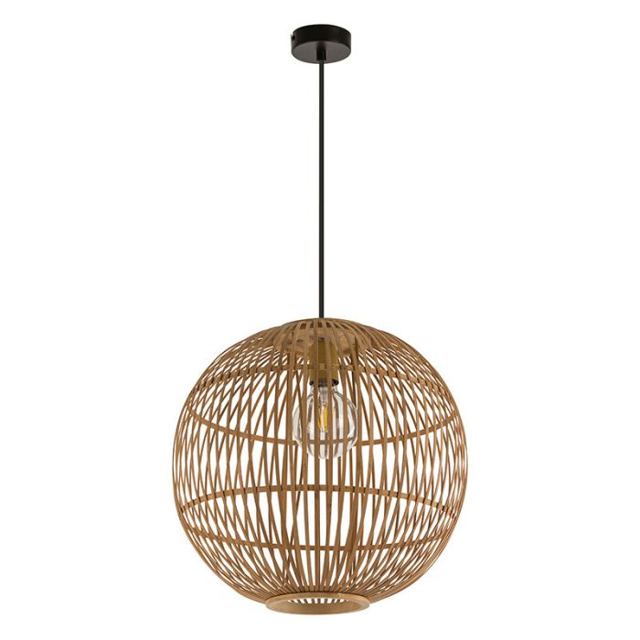 Suspension en bois marronne, Terry