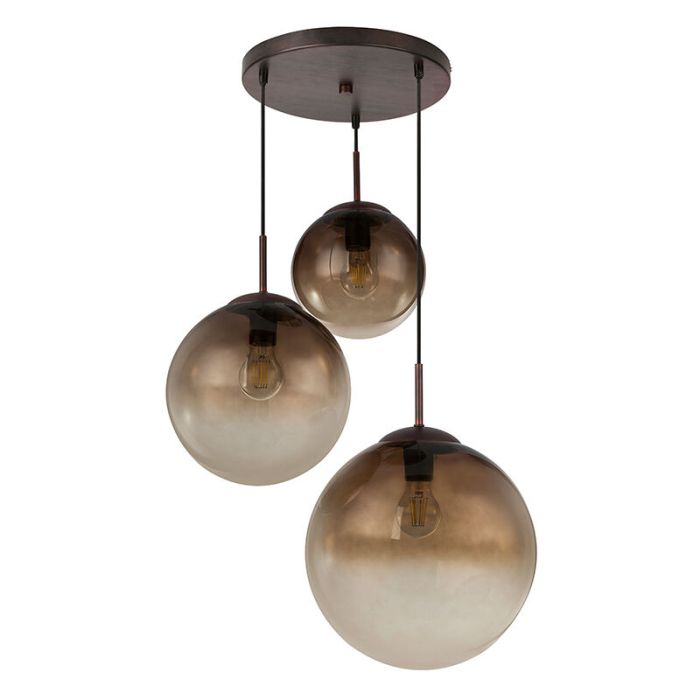 Suspension ambre en verre, Novia