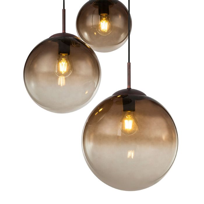 Suspension ambre en verre, Novia