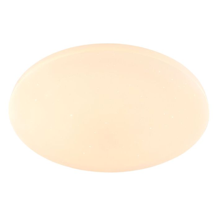 Plafonnier connecté blanc en métal, Helena, 30W, blanc chaud à froid réglable LED