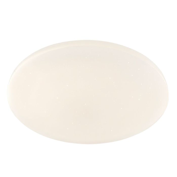 Plafonnier connecté blanc en métal, Helena, 30W, blanc chaud à froid réglable LED