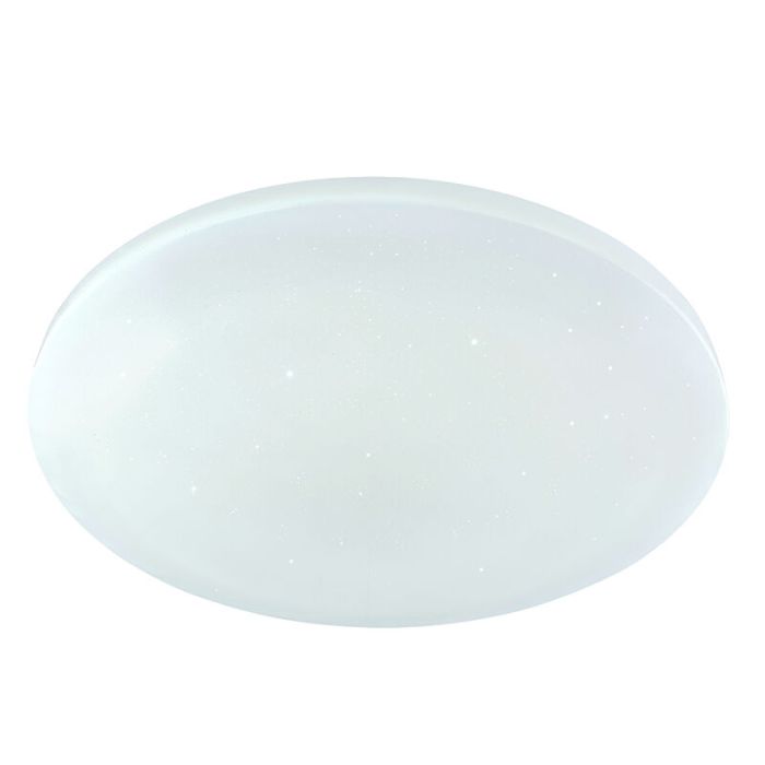 Plafonnier connecté blanc en métal, Helena, 30W, blanc chaud à froid réglable LED