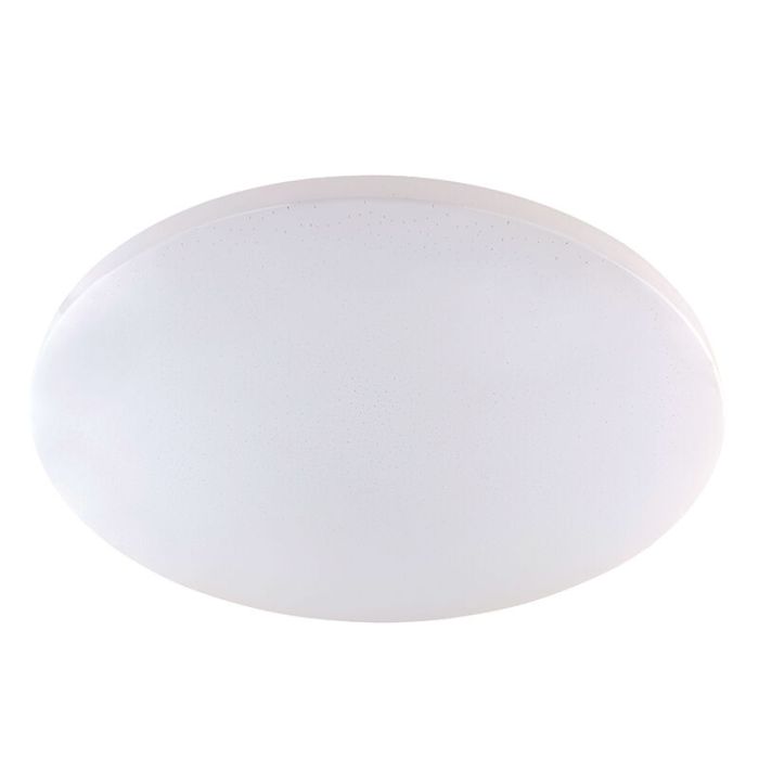 Plafonnier connecté blanc en métal, Helena, 30W, blanc chaud à froid réglable LED