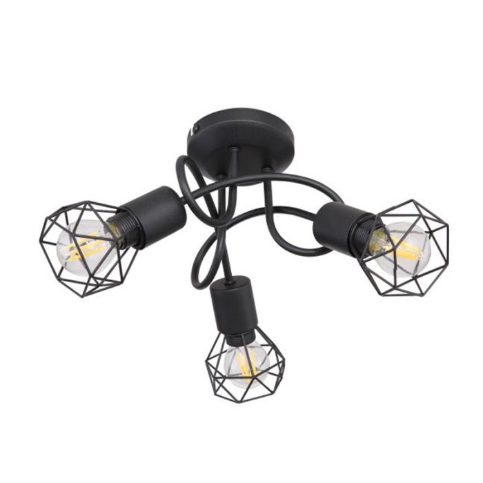 Spot plafond noir en métal, Organo