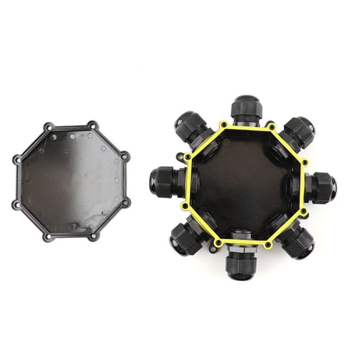 Coupleur de câble rond étanche à 8 voies, avec prise Wago à l'intérieur, IP68