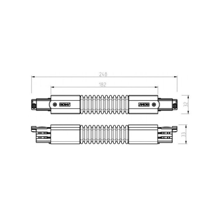 Pièce d'angle flexible blanche