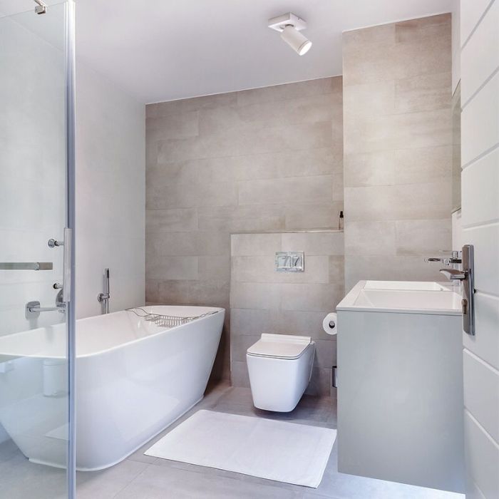 Spot plafond blanc moderne, Kenan, IP44