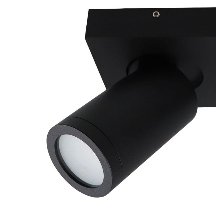 Spot plafond noir moderne, Kenan, IP44