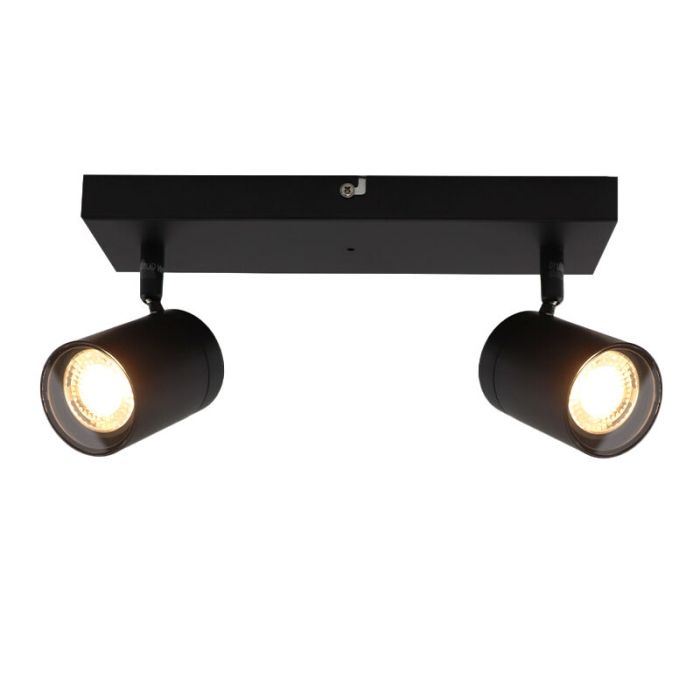 Spot plafond noir moderne, Ciara, IP44