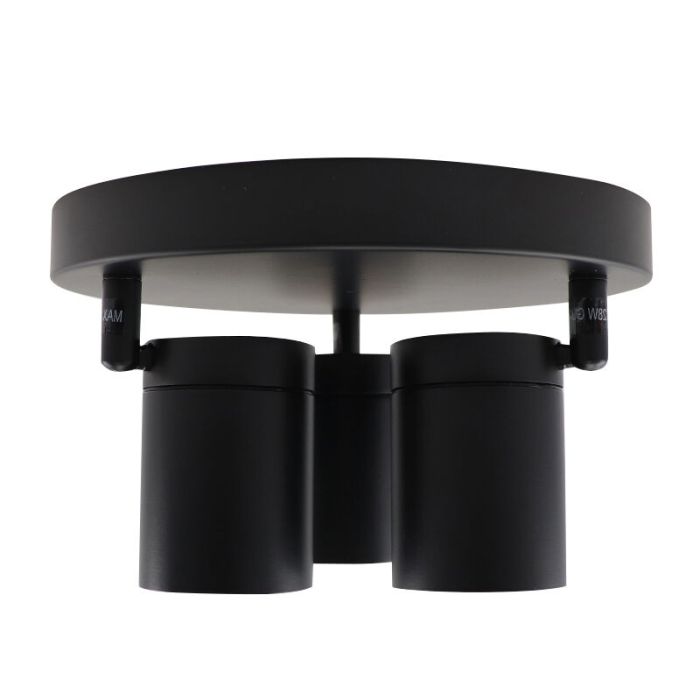 Spot plafond noir moderne, Ciara, IP44