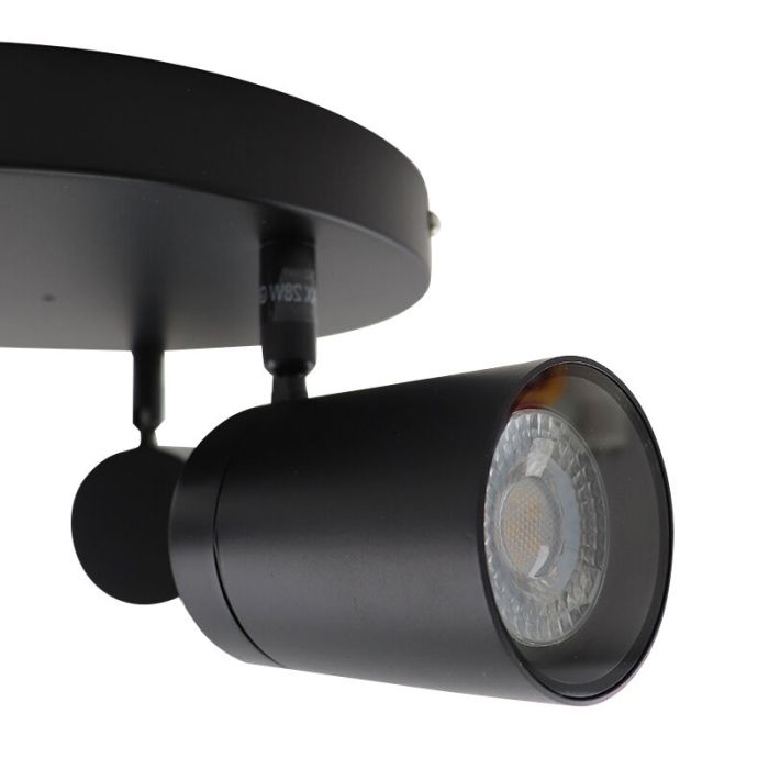 Spot plafond noir moderne, Ciara, IP44