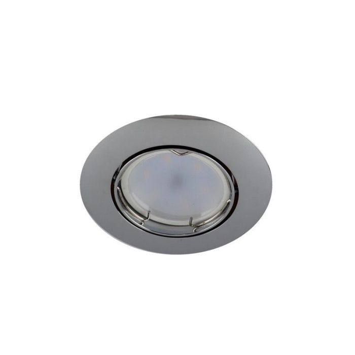 Spot encastré chromé en aluminium, Rudo