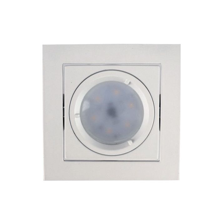 Spot encastré blanc en métal, Filo