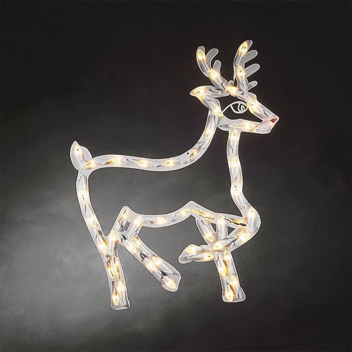 Renne de Noël LED, éclairé des deux côtés avec 50 LED