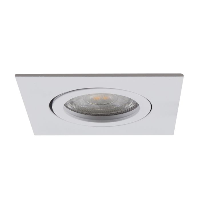 Spot encastré blanc en aluminium, Abbigail