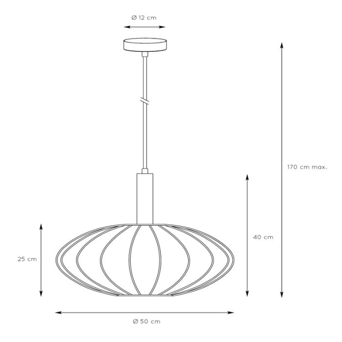 Suspension moderne noire, Corina