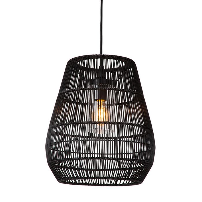 Luminaire extérieur rustique noir, Nerida, IP44