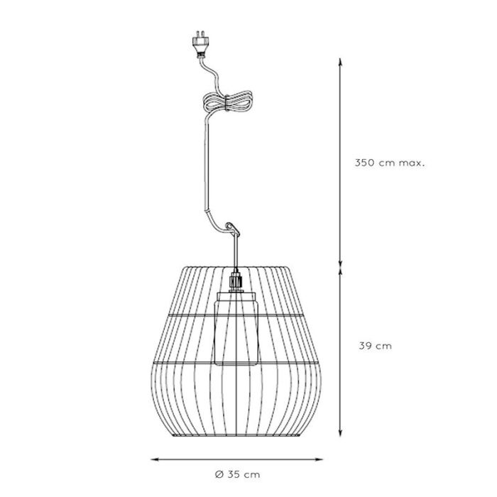 Luminaire extérieur rustique marron, Nerida, IP44