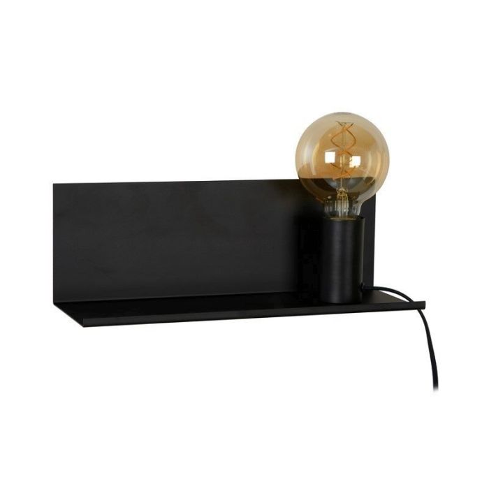 Applique murale moderne noire, Sebo, avec interrupteur
