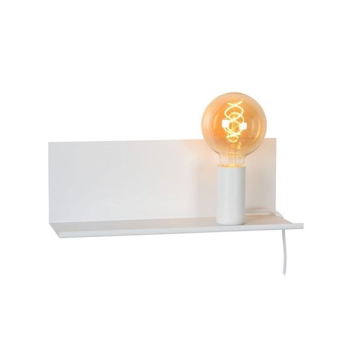 Applique murale moderne blanche, Sebo, avec interrupteur