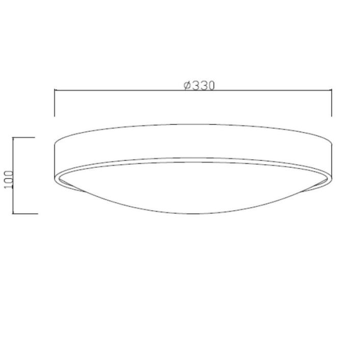 Lampe plafond moderne blanche, Lex