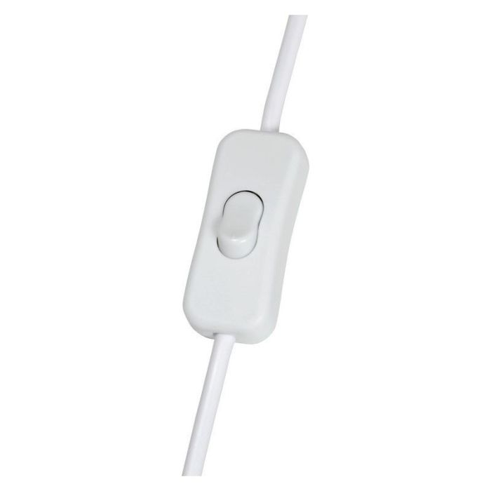 Applique murale en bois blanche, Fix, avec interrupteur