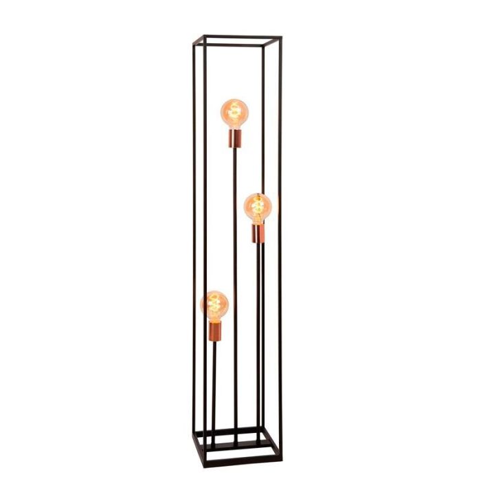 Lampadaire moderne cuivre, Arthur, avec interrupteur