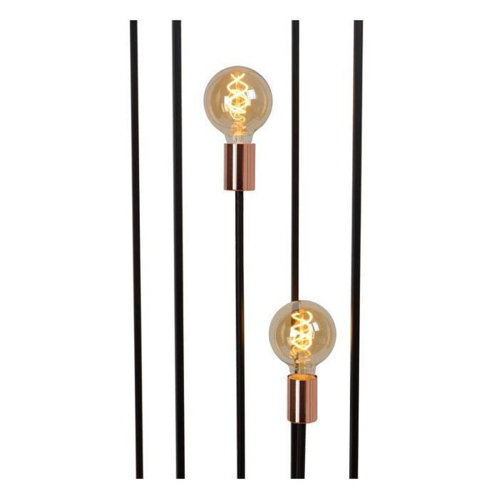 Lampadaire moderne cuivre, Arthur, avec interrupteur