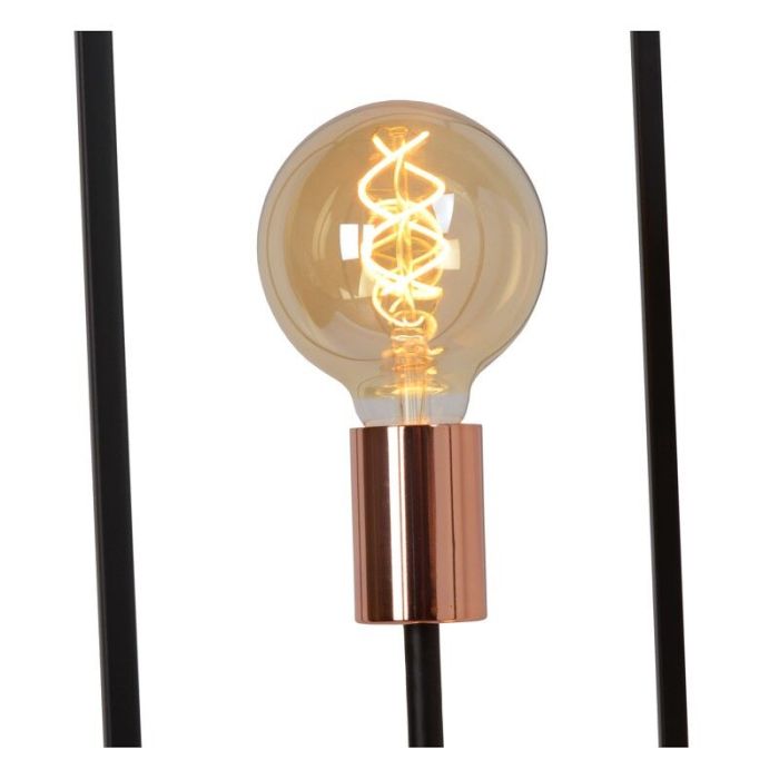 Lampadaire moderne cuivre, Arthur, avec interrupteur