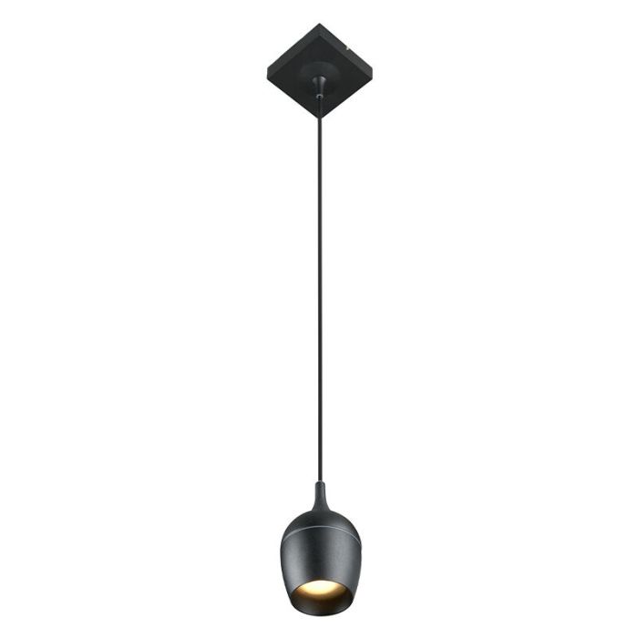 Suspension salle de bain moderne noir, Preston, IP44