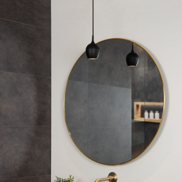 Suspension salle de bain moderne noir, Preston, IP44