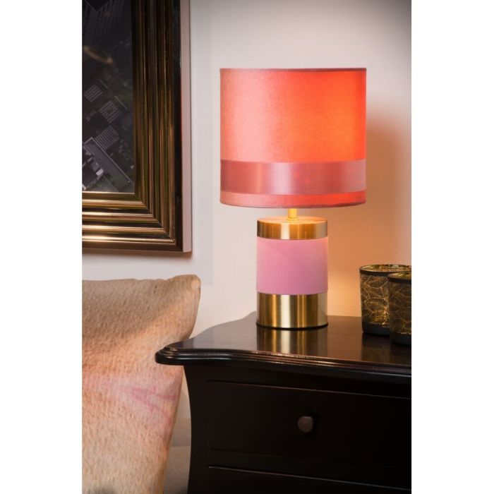 Lampe de table rétro dorée, Extravaganza Frizzle, avec interrupteur
