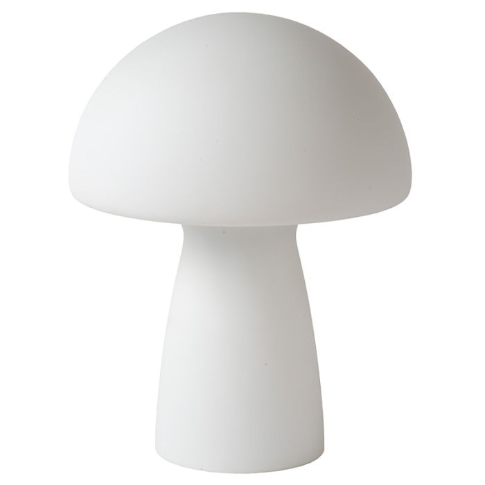 Lampe de table moderne blanche, Fungo, avec interrupteur