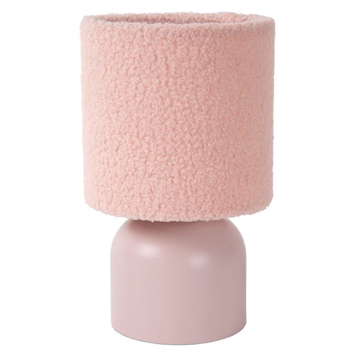 Lampe de table vintage rose, Woolly, avec interrupteur