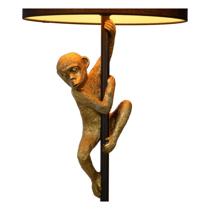 Lampadaire rétro doré, Extravaganza Chimp, avec interrupteur