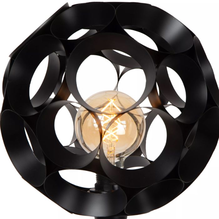 Lampadaire moderne noir, Hannelore
