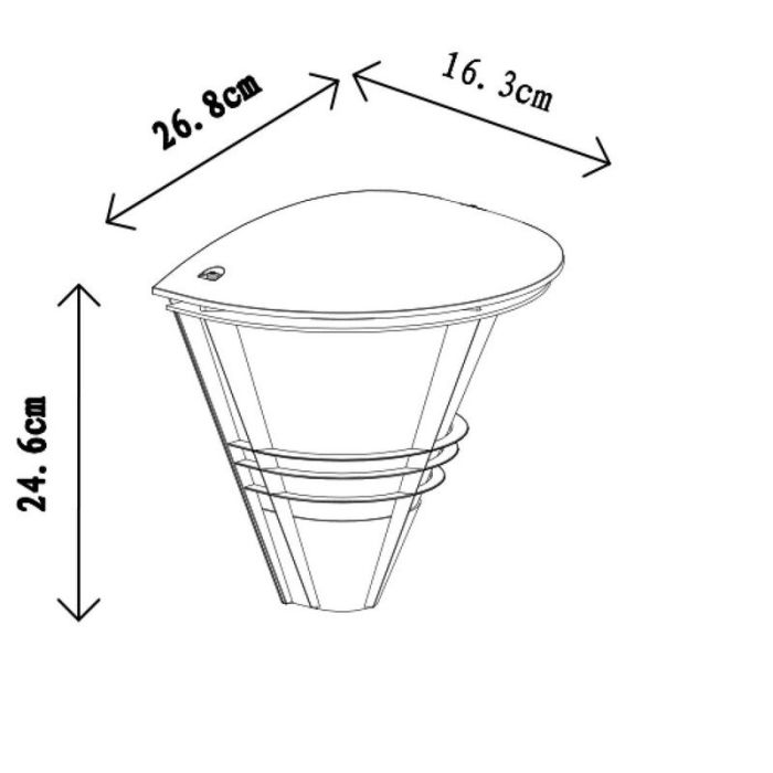 Luminaire extérieur moderne noire, Livia, IP44