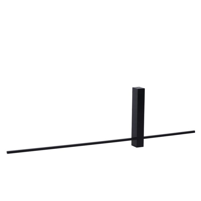 Applique murale moderne noire, Segin, 6W, 2700K LED