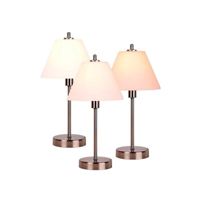 Lampe de table classique chromée, Touch, avec variateur tactile