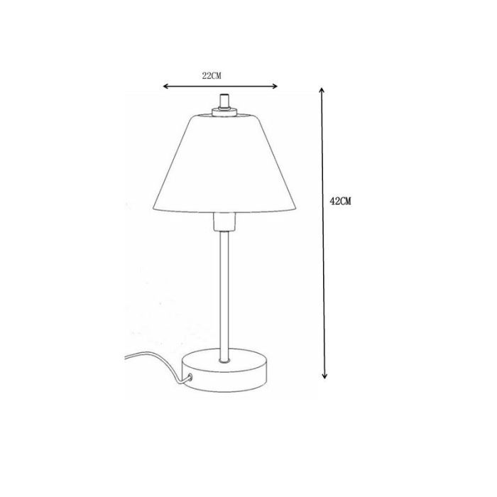 Lampe de table classique chromée, Touch, avec variateur tactile