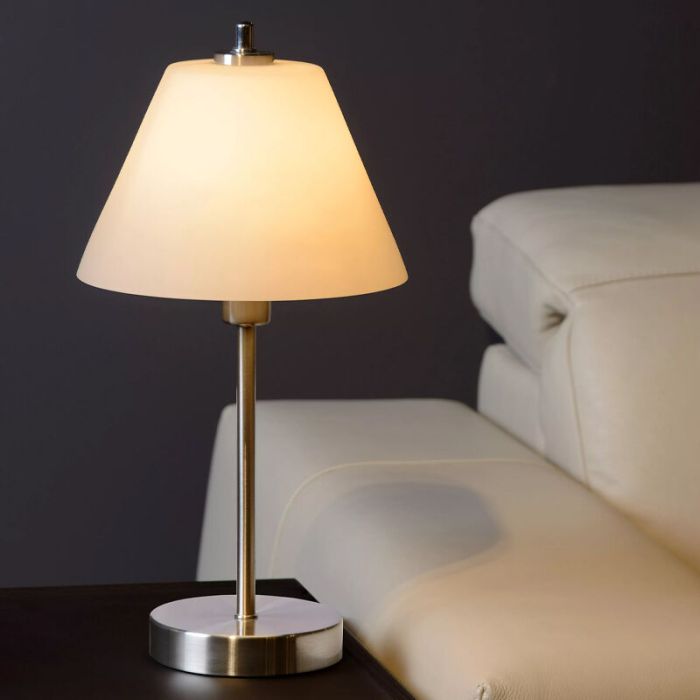 Lampe de table classique chromée, Touch, avec variateur tactile