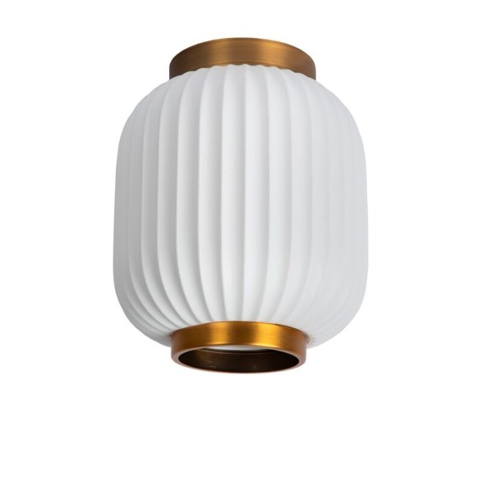 Lampe plafond en céramique dorée, Gosse