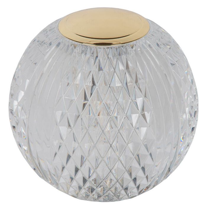 Lampe de table moderne transparente, Cintra, 2W, 2700K LED, gradable en 3 étapes
