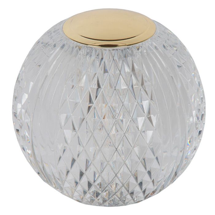 Lampe de table moderne transparente, Cintra, 2W, 3000K LED, gradable en 3 étapes