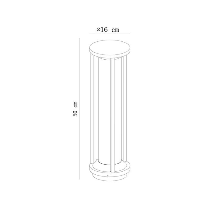 Luminaire extérieur moderne noir, Cadix, IP65