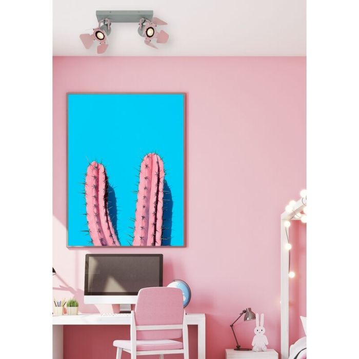 Spot plafond pour enfants moderne gris, Picto